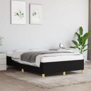 vidaXL sängram utan madrass svart 120x190 cm tyg