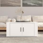 vidaXL Soffbord vit 80x50x36 cm konstruerat trä
