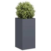 vidaXL Planteringskärl antracit 40x40x80 cm kallvalsat stål
