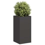 vidaXL Planteringskärl svart 40x40x80 cm kallvalsat stål