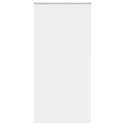 vidaXL Rullgardin mörkläggning vit 105x210 cm tyg bredd 100,7 cm