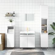 vidaXL Badrumsskåp vit 58x33x60 cm konstruerat trä