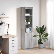 vidaXL Highboard grå sonoma 37,5x35x180 cm konstruerat trä