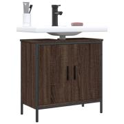 vidaXL Tvättställsskåp brun ek 60x30x60 cm konstruerat trä