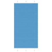 vidaXL Plisserad persienn blå 110x200 cm tyg bredd 109,4cm polyester
