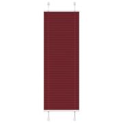 vidaXL Plisserad persienn Bordeaux röd 40x100cm tyg bredd 39,4cm