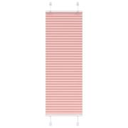 vidaXL Plisserad persienn rosa 50x100cm tyg bredd 49,4cm polyester