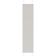 vidaXL Plisserad persienn ljusgrå 40x200 cm tyg bredd 39,4cm polyester