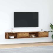 vidaXL TV-bänkar 2 st gammalt trä 100x31x25,5 cm konstruerat trä