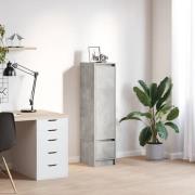 vidaXL högbord betonggrå 29,5x34x119,5 cm konstruerat trä
