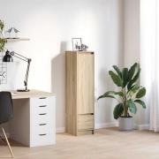 vidaXL Highboard sonoma ek 29,5x34x119,5 cm konstruerat trä