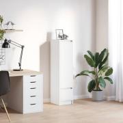 vidaXL Highboard vit 29,5x34x119,5 cm konstruerat trä