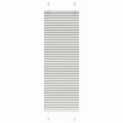 vidaXL Plisserad persienn ljusgrå 45x150cm tyg bredd 44,4cm polyester