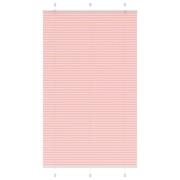vidaXL Plisserad persienn rosa 120x200 cm tyg bredd 119,4cm polyester