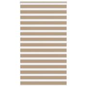 vidaXL Rullgardin zebra 130x200 cm tyg bredd 125,9 cm polyester