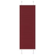 vidaXL Plisserad persienn Bordeaux röd 45x150 cm tyg bredd 44,4 cm