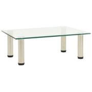 vidaXL TV-bänk transparent 40x35x17 cm härdat glas