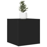 vidaXL Väggmonterat tv-bänk svart 30,5x30x30 cm