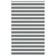 vidaXL Rullgardin zebra mörkgrå 150x230 cm tyg bredd 145,9cm polyester