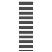 vidaXL Rullgardin zebra svart 45x100 cm tyg bredd 40,9 cm polyester