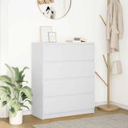 vidaXL Skänk vit 80x35x99 cm konstruerat trä