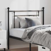 vidaXL Huvudgavel metall svart 100 cm
