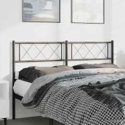 vidaXL Huvudgavel metall svart 135 cm