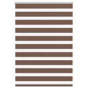 vidaXL Rullgardin zebra brun 110x150 cm tyg bredd 105,9 cm polyester