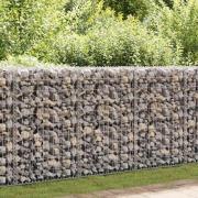 vidaXL Gabionkorg galvaniserat stål 200x30x100 cm