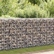 vidaXL Gabionmur i galvaniserat stål 600x30x150 cm