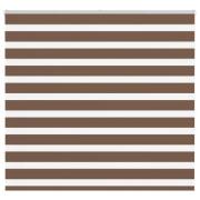 vidaXL Rullgardin zebra brun 155x150 cm tyg bredd 150,9 cm polyester