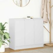 vidaXL Skänk vit 85x34x76 cm konstruerat trä