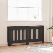 vidaXL Elementskydd svart 172x19x81,5 cm MDF