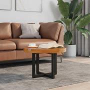 vidaXL Soffbord teakträ harts 60 cm