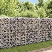 vidaXL Gabionmur i galvaniserat stål 450x30x100 cm