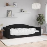 vidaXL Dagbädd svart 100x200 cm sammet