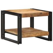 vidaXL Soffbord 50x50x38 cm massivt grovt trä mango