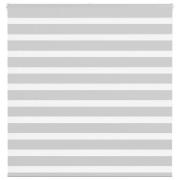 vidaXL Rullgardin zebra ljusgrå 140x150 cm tyg bredd 135,9cm polyester