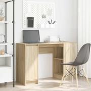 vidaXL Skrivbord sonoma ek 120x42x76 cm konstruerat trä