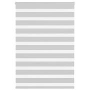 vidaXL Rullgardin zebra ljusgrå 105x150 cm tyg bredd 100,9cm polyester