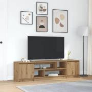 vidaXL TV-bänk hantverksmässig ek 188,5x41x50 cm konstruerat trä