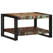 vidaXL Soffbord flerfärgat 70x50x38 cm massivt trä återvunnet