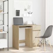 vidaXL Skrivbord sonoma ek 86x49x76 cm konstruerat trä