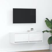 vidaXL TV-bänk vit 80x31x25,5 cm konstruerat trä
