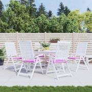vidaXL Stolsdynor 6 st rosa 50x50x4 cm tyg