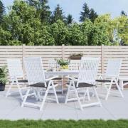 vidaXL Stolsdynor 6 st antracit 40x40x4 cm oxfordtyg