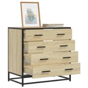 vidaXL Byrå sonoma-ek 70x41x70 cm konstruerat trä