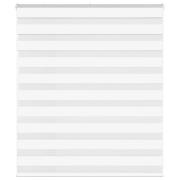 vidaXL Rullgardin zebra vit 125x100 cm tyg bredd 120,9 cm polyester