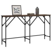 vidaXL Avlastningsbord brun ek 140x29x75 cm konstruerat trä