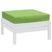 vidaXL Palldyna melerad grön 60x60x9,5 cm tyg
